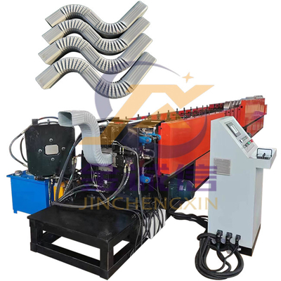 Metal Downspout Roll Forming Machine , Square And Round Downspout Machine