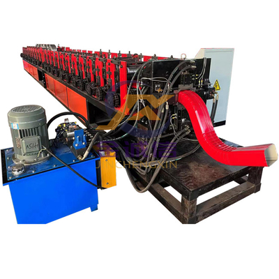 12-15m/min Downspout Roof Ridge Cap Roll Forming Machine For Steel Downpipe