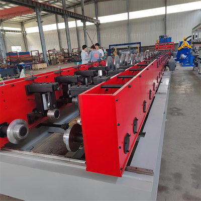 Galvanized Steel 0.8-2.5mm Cable Tray Roll Forming Machine PLC Controlling