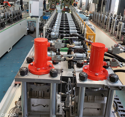 Double Line Shutter Door Roll Forming Machine PLC Control For Door Frame