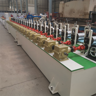 7.5kw Shutter Door Roll Forming Machine PU Roller Shutter Door Making Machine
