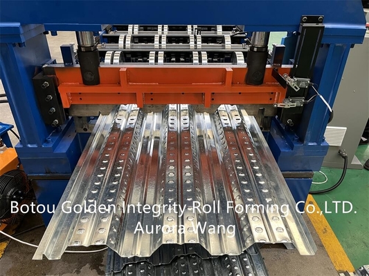 PPGI/PPGL Deck Floor Roll Forming Machine 750mm Effective Width