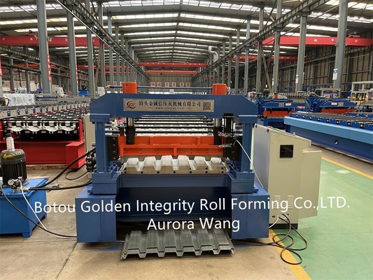 JCX Floor Tile Manufacturing Machine Galvanized Steel Deck Roll Former