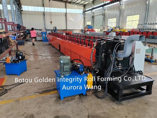 Galvanized Steel Downspout Pipe Roll Forming Machine 20m/Min For Roof
