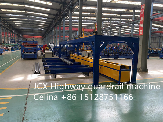 2 Waves Highway Guardrail Roll Forming Machine CE And ISO Certification