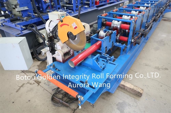 Color Steel 7.5KW Square Downspout Machine 0.4-0.6mm Thickness