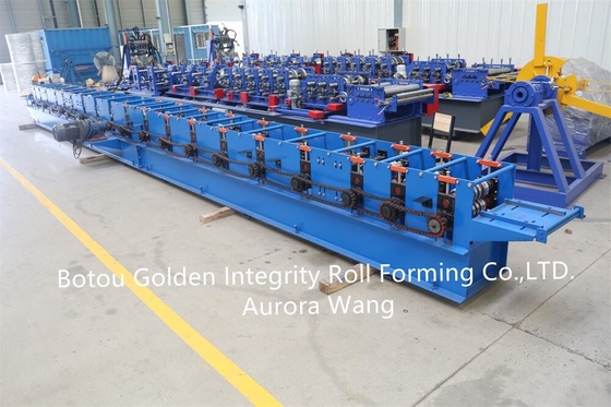 Color Steel 7.5KW Square Downspout Machine 0.4-0.6mm Thickness