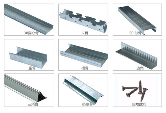 PLC Control Stud And Track Machine CD UD Shape Drywall Stud Roll Forming Machine
