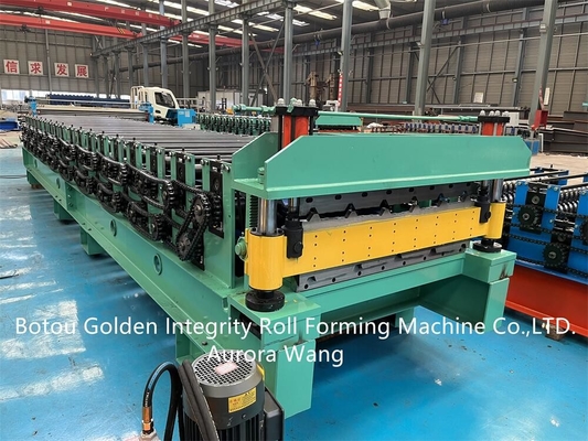 PLC Corrugated Sheet Forming Machine 5.5kw building materials