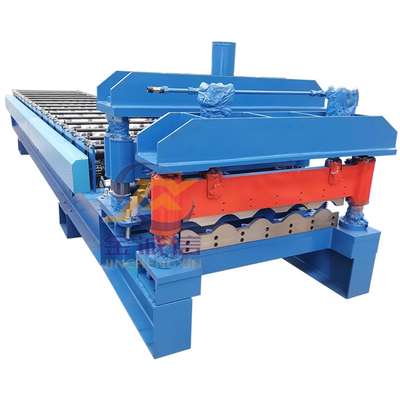 0.3-0.7mm Glazed Tile Roll Forming Machine PLC Step Tile Making Machine