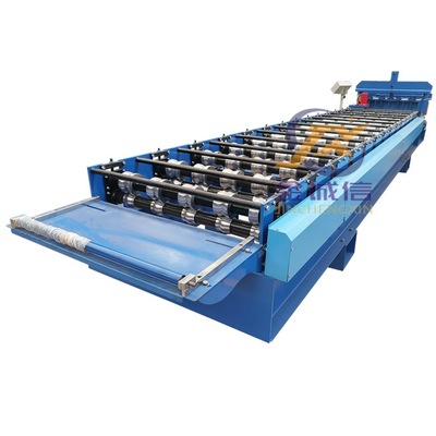 0.3-0.7mm Glazed Tile Roll Forming Machine PLC Step Tile Making Machine