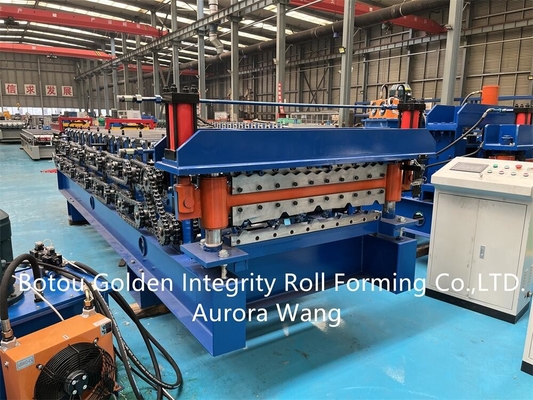 Double Layer Cold Roll Forming Machine 12-18m/min G235 grade steel