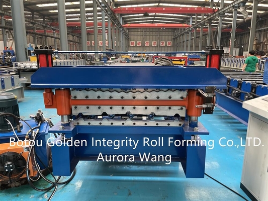 Double Layer Cold Roll Forming Machine 12-18m/min G235 grade steel
