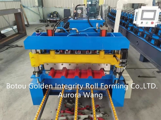 Color Coated Galvanized Roofing Sheet Profile Machine 3 m/min