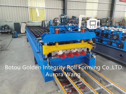 Color Coated Galvanized Roofing Sheet Profile Machine 3 m/min