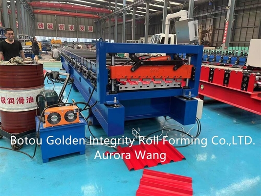 Zinc Roof Panel Roll Forming Machine  5.5 KW PLC Control System