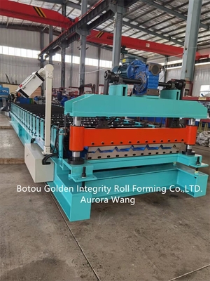 Auto Roof Panel Roll Forming Machine Steel Trapezoidal Sheet Roll Forming Machine