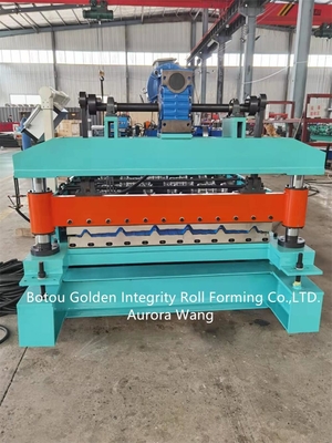 Auto Roof Panel Roll Forming Machine Steel Trapezoidal Sheet Roll Forming Machine
