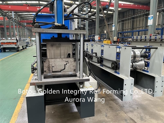 Aluminium Gutter Roll Forming Machine 100-300mm Material Width