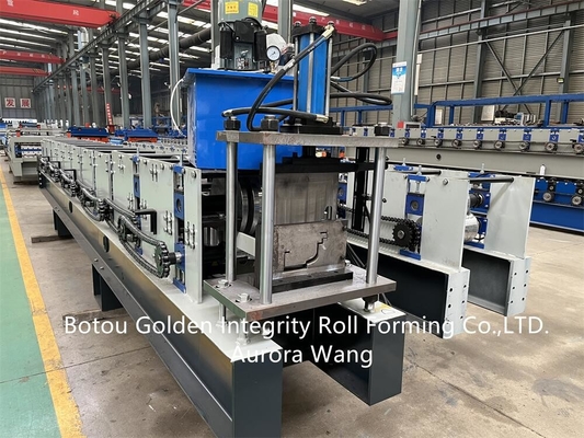 Aluminium Gutter Roll Forming Machine 100-300mm Material Width