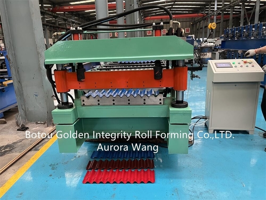 JCX Color Steel Corrugated Sheet Roll Forming Machine Galvanized