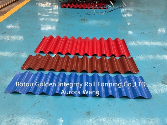 JCX Color Steel Corrugated Sheet Roll Forming Machine Galvanized