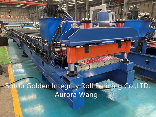 Buildings Metal Roof Corrugated Sheet Roll Forming Machine ISO9001 CE