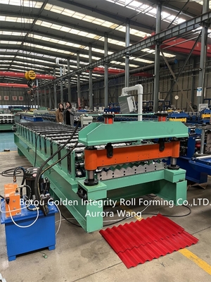 Metal Corrugated Roof Sheet Roll Forming Machine Cold Galvanizing Line