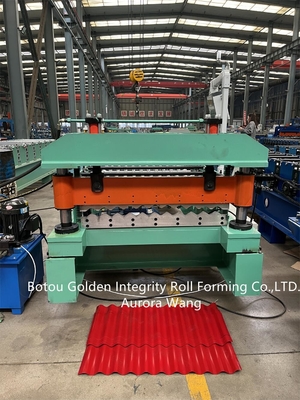 Metal Corrugated Roof Sheet Roll Forming Machine Cold Galvanizing Line