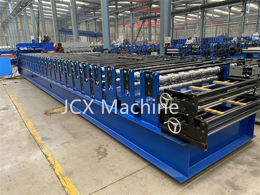Full Automatic Tile Roll Forming Machine PLC Control Hydraulic Cut Device