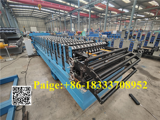 686 762 Double Layers Roof Panel Roll Forming Machine 380V PLC control