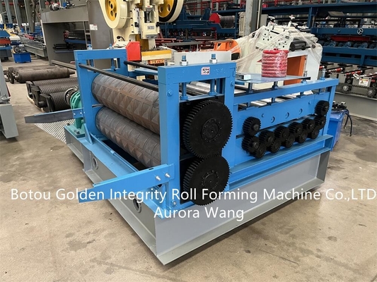 Aluminium Steel Sheet Cold Roll Forming Machine CE Sheet Metal Embossing Machine