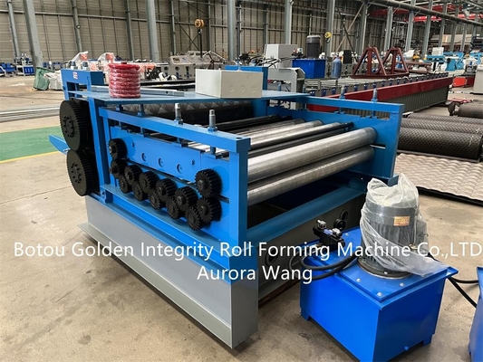 Aluminium Steel Sheet Cold Roll Forming Machine CE Sheet Metal Embossing Machine