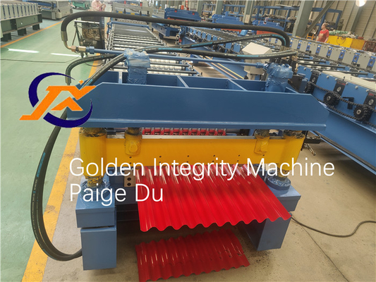 380v Corrugated Sheet Roll Forming Machine 18m/Min Corrugated Iron Sheet Making Machine