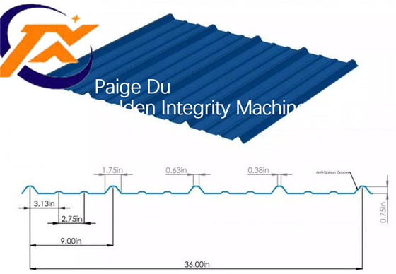 R Panel Ag Panel Corrugated Roof Sheet Making Machine Double Layers