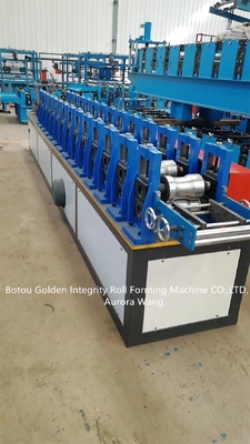 4KW Shutter Door Roll Forming Machine Mould Cutting PLC Control