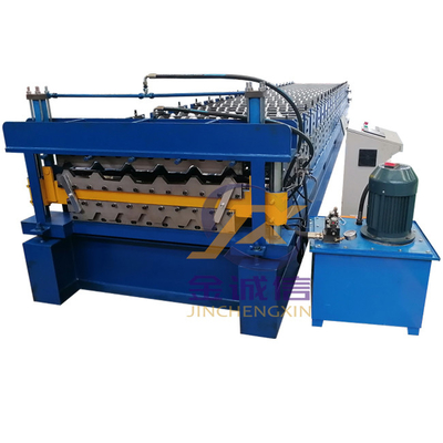 IBR Roofing Sheet Roll Forming Machine Blue Color Double Layer