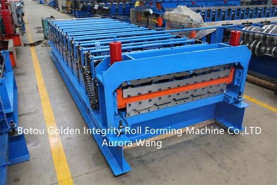 Double layer deck roof plate sheet panel tiles roll forming making machinery roll forming machine