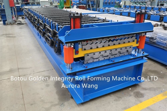Customized steel roll used roofing sheets making machine double layer roof tile making forming machine