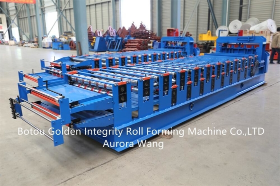 Customized Double Rib Layer Trapezoidal Sheet And Corrugated Tile Roof Roll Forming Machine