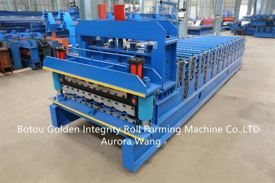 Combined double layer building material machinery Trapezoidal roof tile building material roll forming machine