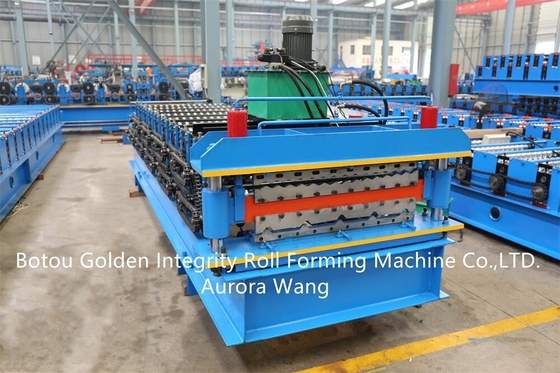 Hot Sale ibr trapezoidal ribtype and corrugated iron roof sheet making double layer roll forming machine