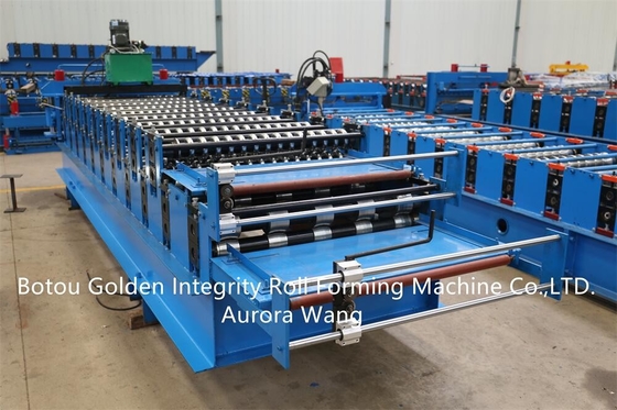 Hot Sale ibr trapezoidal ribtype and corrugated iron roof sheet making double layer roll forming machine