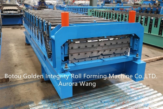 Double layer trapezoidal roof tile building material roll forming machine manufacturer
