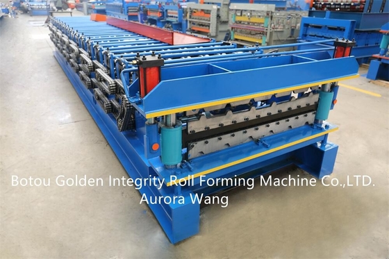 Double layer metal roll forming machine New type automatic metal sheet double layer panel roll forming rolling machine p