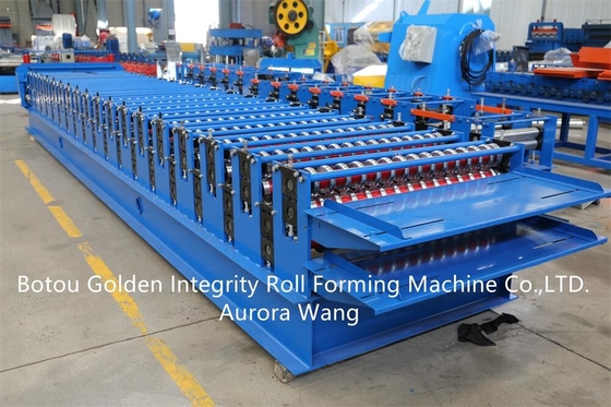 Full automatic double layer metal roofing sheet corrugated and trapezoid sheets roll forming machine