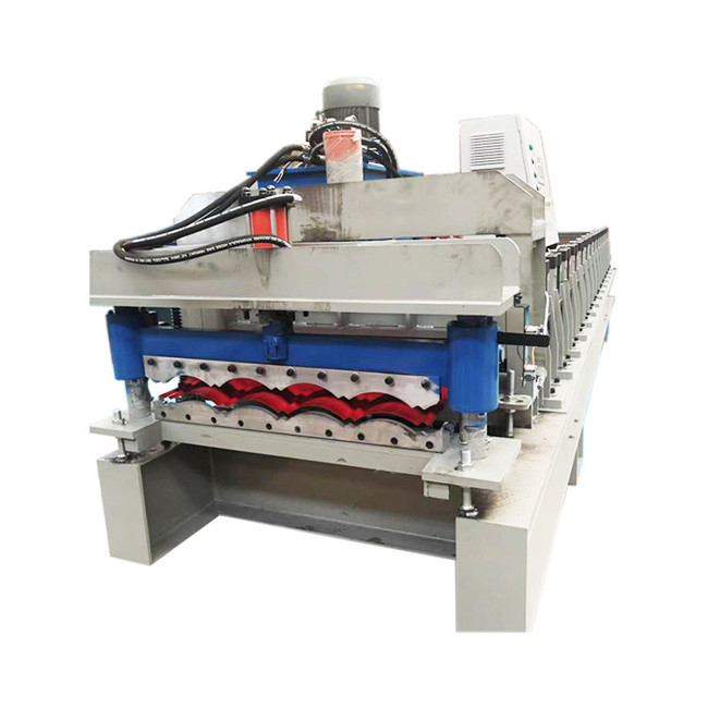Metal Roof Panel Glazed Tile Roll Forming Machine Color Steel For Building Material