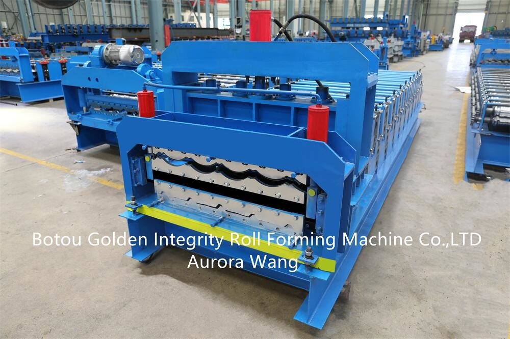 Roof Panel making Machine Roof Wall Sheet making Machine double Layer Glaze Steel Tile roofing sheet making machine