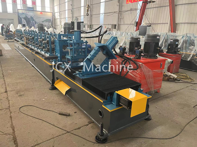 Metal Stud And Track Roll Forming Machine 7.5KW , High Speed Metal Stud Making Machine