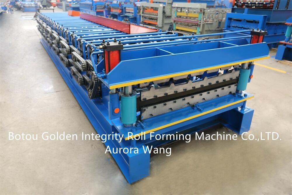 Double layer metal roll forming machine New type automatic metal sheet double layer panel roll forming rolling machine p
